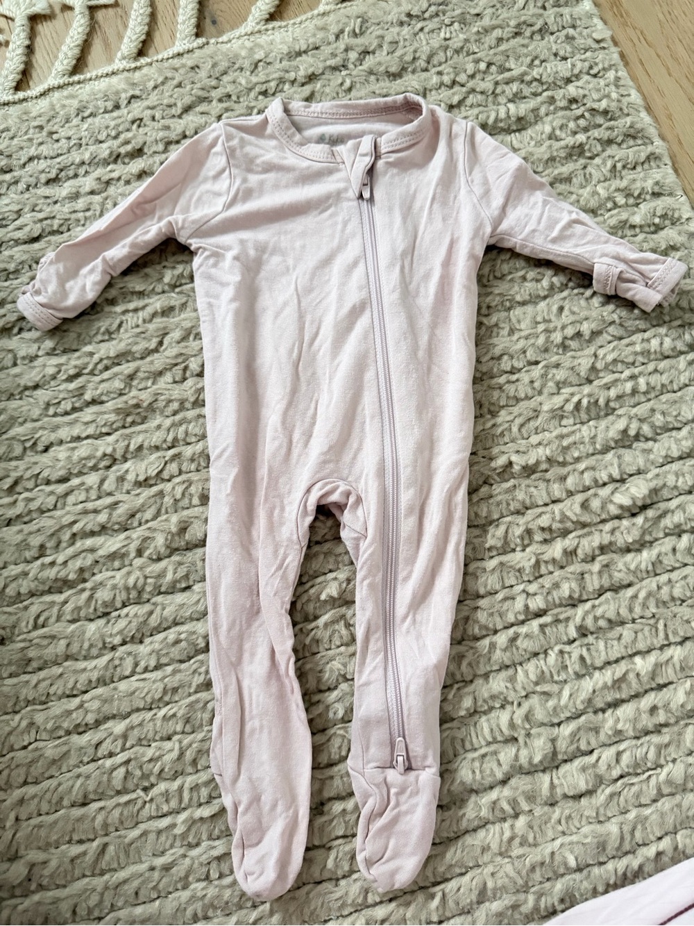 Kyte Baby Light Pink Footed Onesie